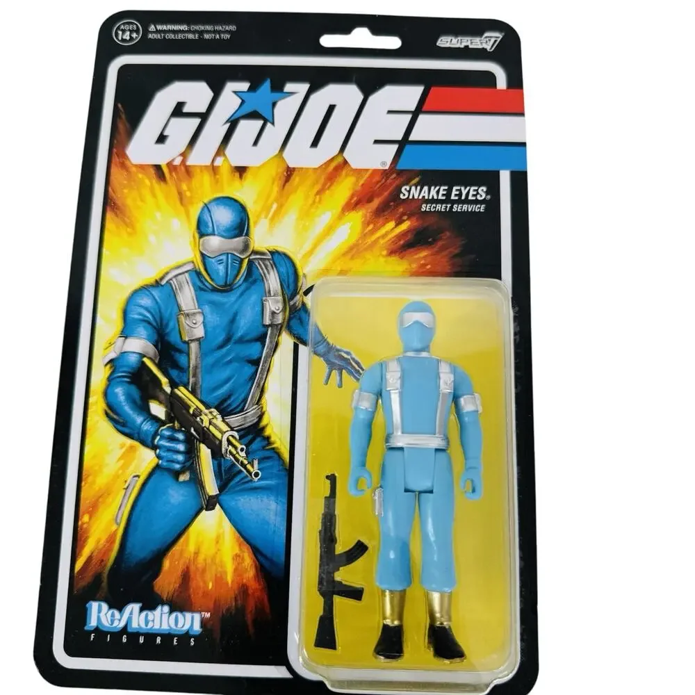 Super7‎ GI Joe Snake Eyes Secret Service ReAction Figures Wave 2 2021